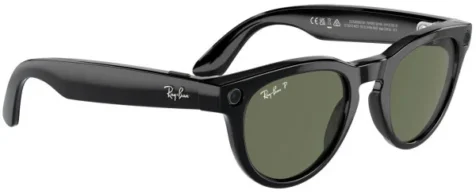 Смарт-окуляри Ray-Ban Meta Headliner Large - Shiny Black / G-15 Green (RW4009F 601/71 51-23) - Зображення 4