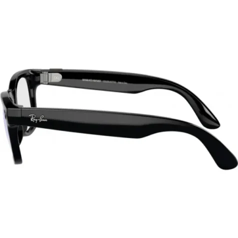 Смарт-окуляри Ray-Ban Meta Wayfarer Shiny Black Frame Clear Lenses (RW4006 601/SB 50-22) - Зображення 2