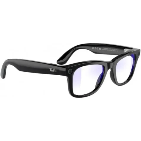 Смарт-окуляри Ray-Ban Meta Wayfarer Shiny Black Frame Clear Lenses (RW4006 601/SB 50-22) - Зображення 3