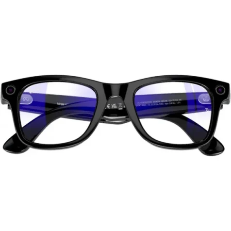 Смарт-окуляри Ray-Ban Meta Wayfarer Shiny Black Frame Clear Lenses (RW4006 601/SB 50-22) - Зображення 6